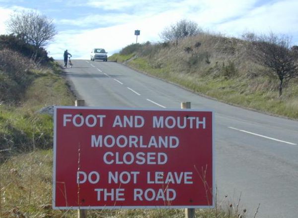 Foot and Mouth closing the moorlands