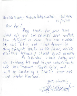 Reply from new member