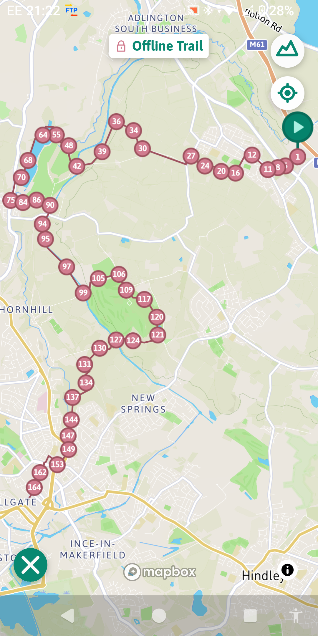 Map of Mcr Ringway walk 250621, Blackrod to Wigan.  1080,2160